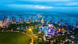 Beautiful city sight apartment with green around