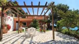 Villa Takis on Pelekas beach Apartment A with private garden and sea view