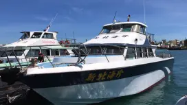 Penghu Jibei Island Day Tour|Jibei Shawei exciting water sports & round trip tickets & island motorcycle & Mudou Island / intertidal zone experience|Depart from Chikan Pier