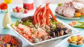 沙田|麗豪酒店|濠餐廳|復活節池畔燒烤自助午餐|自助早餐