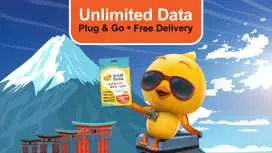 Valid in 12 Asian locations | Unlimited 4G data | Instant pickup at all OK convenience stores in Hong Kong | Free shipping | Birdie SIM card