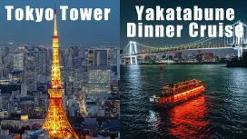 日本东京|日式游船巡游、日本传统表演、美食体验、东京铁塔门票