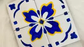ポルトガルタイルの絵付けワークショップ