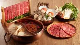 Thế vận hội | Lẩu Đài Loan Ben Dian | Trải nghiệm kép lẩu x teppanyaki cho một người ăn | Lẩu ăn thỏa thích 100/120 phút | Thịt bò Wagyu Hokkaido Nhật Bản, Wagyu M9 Úc, Wagyu Mino, thịt vai bò Angus Úc, thịt bò nạc cao cấp | Tám loại nước dùng đặc trưng | Nguyên liệu chất lượng cao được nhập khẩu trực tiếp từ Đài Loan
