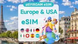 eSIM cards for 41 European and American countries | 5G network | 1-30 day eSIM | Supports ChatGPT & TikTok