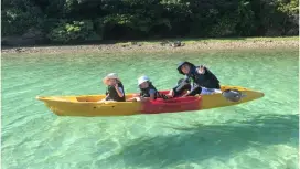 【冲绳,石垣岛】卡比拉湾海上皮划艇&瀑布清凉之旅☆碧绿的海水和清凉的瀑布嬉戏♪