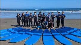 【茨城・大洗サンビーチ】サーフィン体験スクール「潮騒の湯」温泉入浴付きプラン