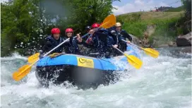 Half-day rafting course! Free drink plan. Even beginners can do it (^^♪