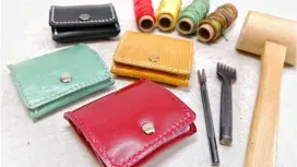 【体験教室】はじめてのレザークラフト~コインケース・カードケース・ペンケースから選べる【西所沢駅から徒歩4分!】