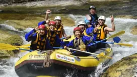 <July to October> [Minakami, Gunma] Half-day rafting course! Playing in the Tone River! [Youth discount] available (^o^)丿