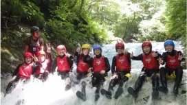 [Gunma, Minakami] Half-Day Canyoning Plan ♪ Challenge yourself on a natural water slide! Ages 5 and up are welcome [Drinks included]