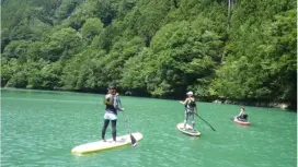 [Tokyo/Okutama] Lake SUP, close to the station, guided by a licensed guide! Small group (up to 5 people) with photos included
