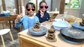 【大阪・貝塚】\手びねり体験/観光も一緒に!水間寺にある陶芸体験スポットで手作りのオリジナルシーサー作り【カップルやファミリーにも】