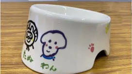 [Shiga / Shigaraki] Dog and cat dish painting course! Pets allowed