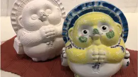 [Shiga / Shigaraki] Tanuki painting course (50 minutes) Pets allowed!