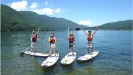 【長野・木崎湖】透き通った水と眩い緑の中へ SUPと自然の魅力を満喫できるエンジョイコース