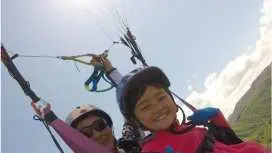 【石川・獅子吼高原】お子様も楽しめる!パラグライダー・タンデムフライト体験(インストラクター同乗)