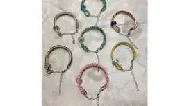 ★防弾少年団タイプ組紐ブレスレット作り体験【お茶菓子付き】