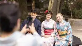 [Aichi, Nagoya Ikeshita] Kimono Stroll & Matcha Tea Set at a Historic Cultural Property Residence (Art & Garden Photography)