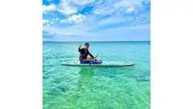 [Okinawa, Nakijin Village/Motobu] Clear SUP: Experience the feeling of walking on water. *Free Insta360 photography!