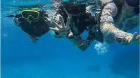 [Okinawa, Motobu] ★ Go empty-handed! Boat snorkeling