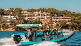 Mallorca: 2h speedboat tour, visit caves, cliffs and snorkel|Spain