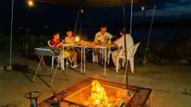[Day Trip BBQ Plan] Choose between lunch or dinner! Enjoy a hassle-free BBQ and authentic bonfire right in front of the ocean.