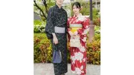 【東京・銀座】ヘアセット付き!「浴衣一式レンタル&着付けプラン」雨の日は雨傘無料貸出!