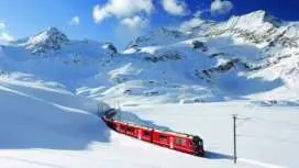 St. Moritz Day Tour from Milan with Iconic Bernina Red Train Ride
