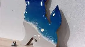 【宮古島/体験】海レジンでシーサー(大)1体を作ろう!当日予約OK!シーサーの型に海を作ろう!
