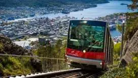 Mostraumen cruise, historic city walk and Flöyen funicular guided tour