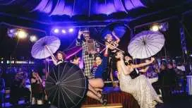 Burlesque dinner show experience