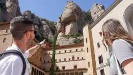Millennium Montserrat tour with cog-wheel train and black Madonna