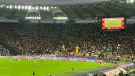 AS Roma football game at Stadio Olimpico