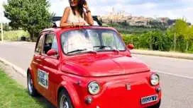 Tuscany wine tour by iconic Italian vintage car