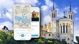 Lyon self-guided walking tour with audio app