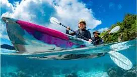 [Onna Village] Uninhabited Island Sea Kayaking & Coral and Tropical Fish Snorkeling (High-Quality Photography Service / Beginner-Friendly Guide / Fish Feeding Experience Included)