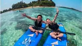 [Okinawa, Onna Village] SUP Experience Cruising Tour: "Easy SUP Experience" - Perfect for beginners. (Free high-resolution photos and videos / Amenities especially appreciated by women included)