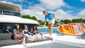 Luxury catamaran cruise on The Cat and the Fiddle - lunch tour