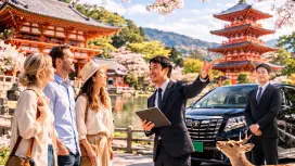 【Petite-Person (1-8 Person) Customized Small Group Tour】Kansai, Kyoto, and Nara Classic Panoramic Tour of Japan (Shared Car, Guide Included, One-Day Premium Tour)