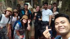 我儿子早上和广面一起游览