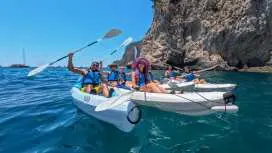 卡布里島:洞穴和海灘皮划艇之旅,附贈 GoPro 照片