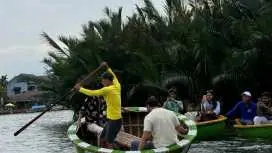 ココナッツの森でバスケットボート体験 - Mrs An Coconut Boat