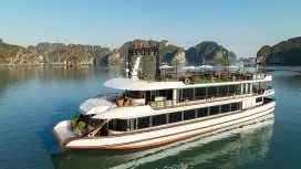 河內:五星級安布羅斯豪華下龍灣遊船之旅,含午餐和皮划艇