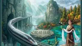 中国四川省アバ県|九寨溝日帰りツアー(高速鉄道とミニバン利用、2~8名様)