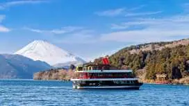 Fuji-Hakone Day Trip | Hakone Shrine, Hakone Pirate Ship, Owakudani, Enoshima | Departing from Shinjuku, Tokyo