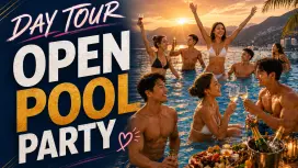 Seoul Outskirts Day Tour. Pool Party, Korean BBQ, Paragliding, Jjimjilbang & Water Park