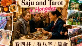 Hongdae Tarot & Fortune Reading Experience Lucky Bracelet DIY & Korean Desserts