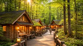 北海道春夏ヒーリングツアー|ニングルテラス、四季彩の丘、クリスマスツリー、白ひげの滝|札幌発(ランチビュッフェ付き)