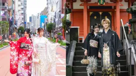 Tokyo, Nhật Bản | Trải nghiệm thuê Kimono, chụp ảnh & trang điểm tại Asakusa | Có sẵn tiếng Anh và tiếng Trung [Cửa hàng Aiwafuku Premium Kaminarimon]